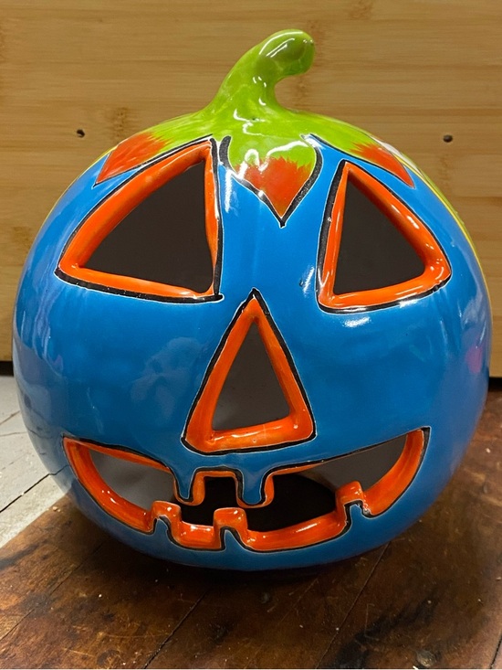 Venegas Other - Venegas Hand Made Talavera Jack O’Lantern Pumpkin | Floral Ceramic Pottery